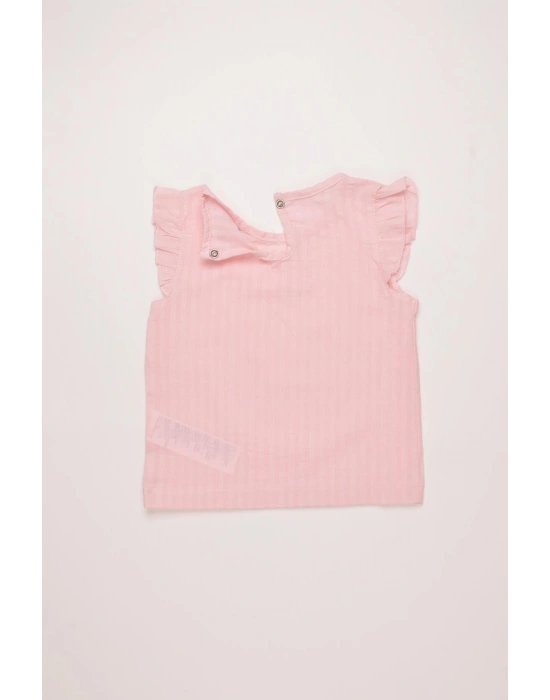 %100 Pamuk Kız Çocuk Yazlık Dokuma Şortlu Takım 303789