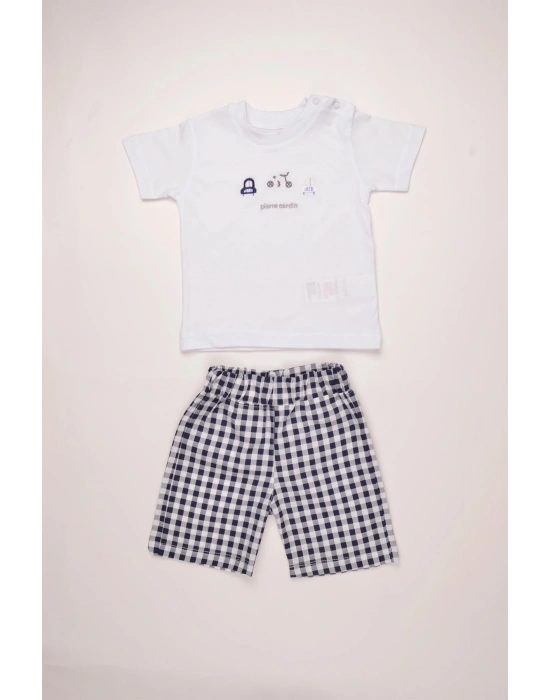%100 Pamuk Erkek Çocuk Yazlık Şortlu Takım 303533