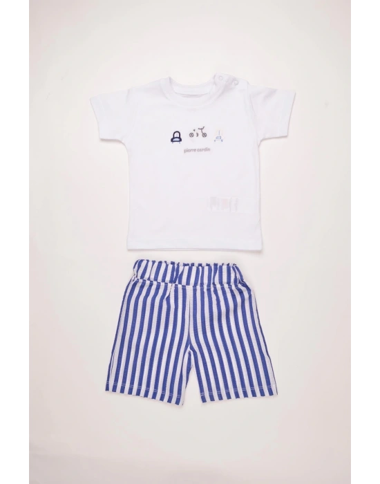 %100 Pamuk Erkek Çocuk Yazlık Şortlu Takım 303533