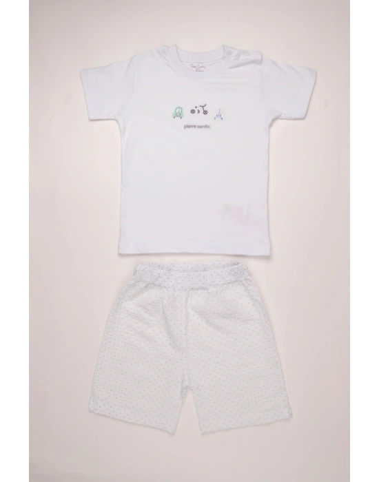 %100 Pamuk Erkek Çocuk Yazlık Şortlu Takım 303533
