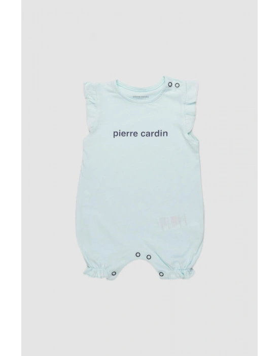 %100 Pamuk Baskılı Bebek Kısa Tulum 303399