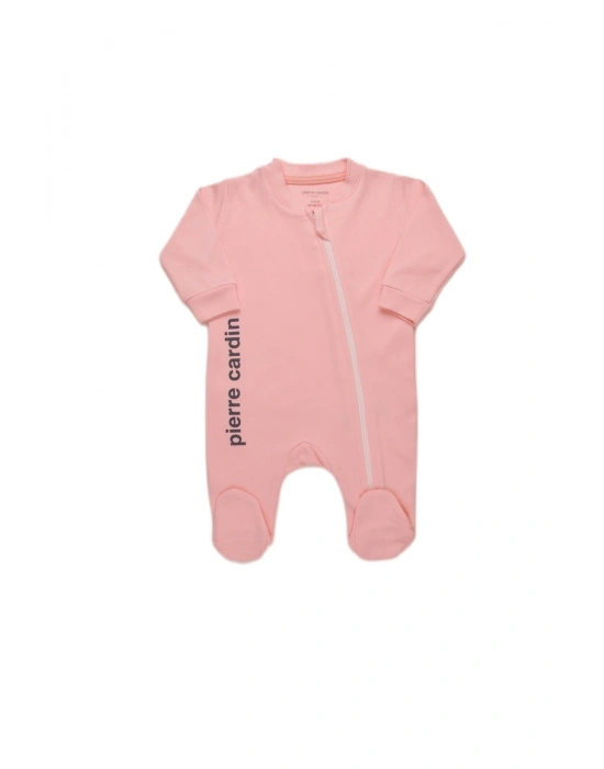 Patikli %100 Pamuk Fermuarlı Bebek Tulumu