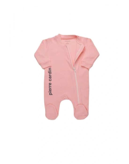 Patikli %100 Pamuk Fermuarlı Bebek Tulumu