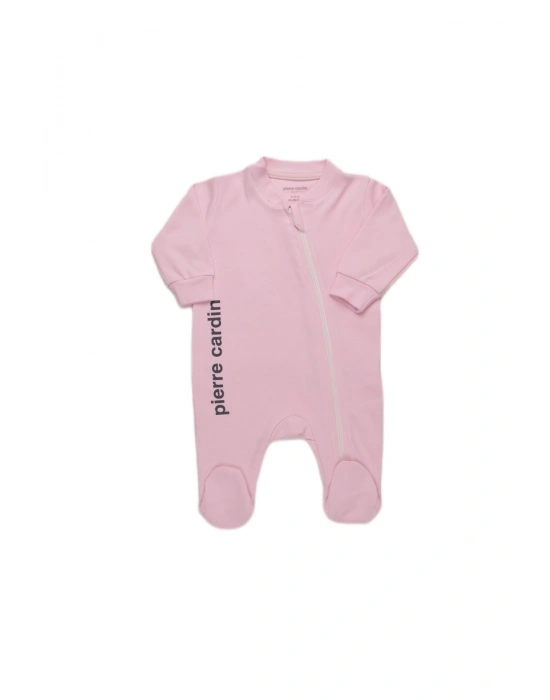 Patikli %100 Pamuk Fermuarlı Bebek Tulumu