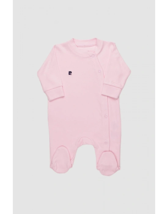 %100 Pamuk Interlok Organik Kız Bebek Tulum