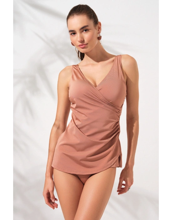 Mara Kruvaze Formlu Tankini Takım Bronz 231501