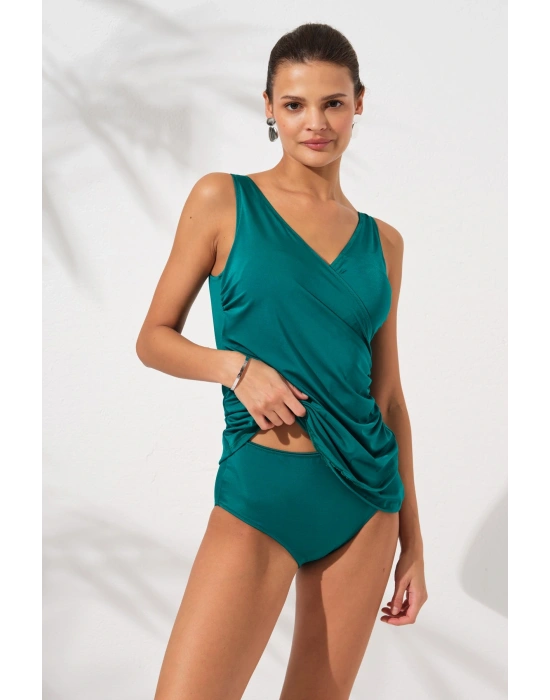 Kruvaze Formlu Tankini Takım Yeşil 231501