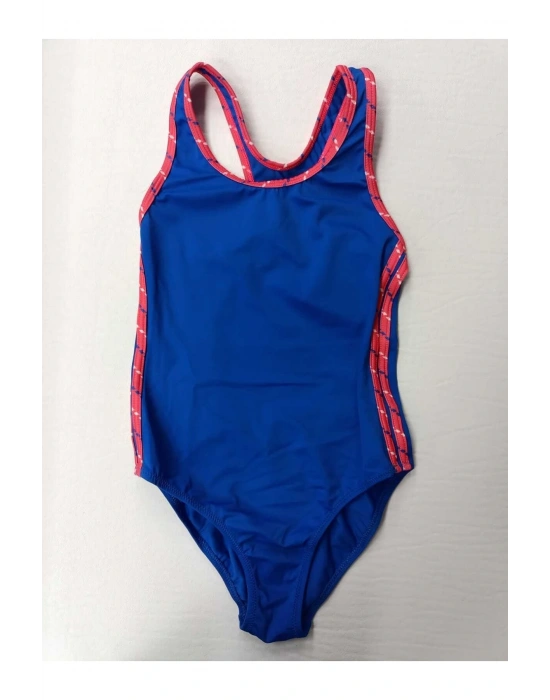 Düz Renk Kız Çocuk Yüzücü Mayo