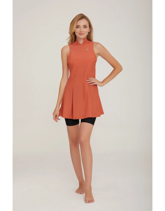 Esten 3914 Tarçın Şortlu Tasarım Tesettür Havuz Mayo