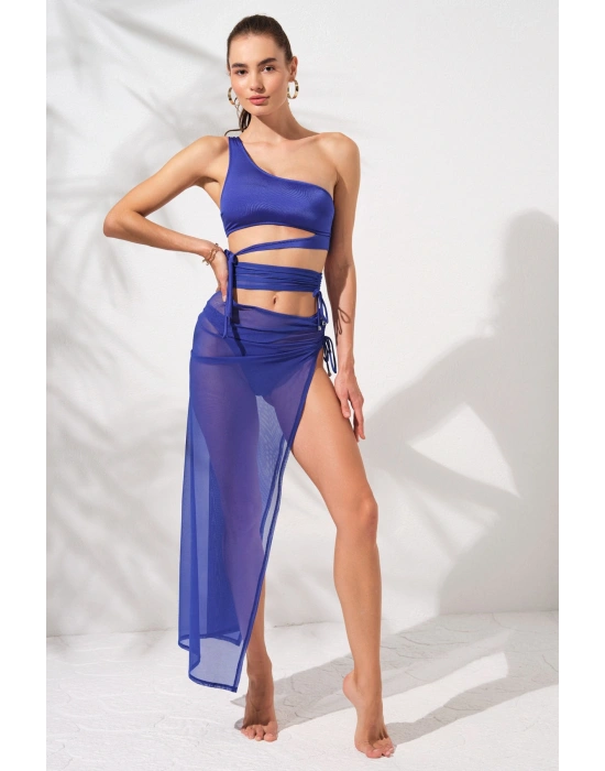 Yırtmaçlı Tül Tek Etek Sax 231807