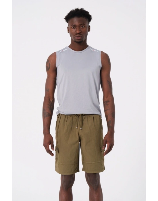 Erkek Pamuk Kargo Şort