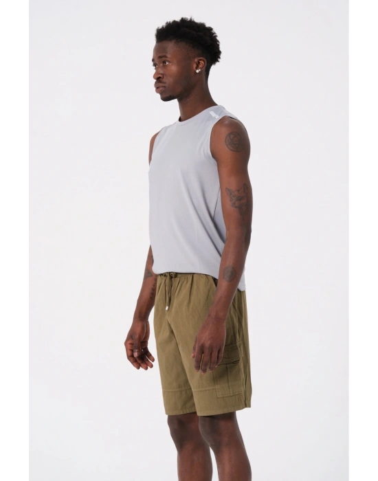 Erkek Pamuk Kargo Şort