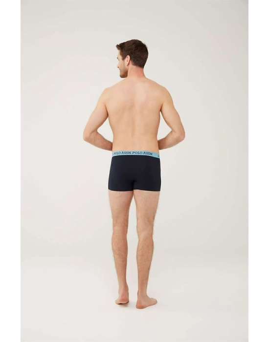 Erkek, Lisanslı, Uspa, Turkuaz-Lacivert Melanj, 3lü Boxer