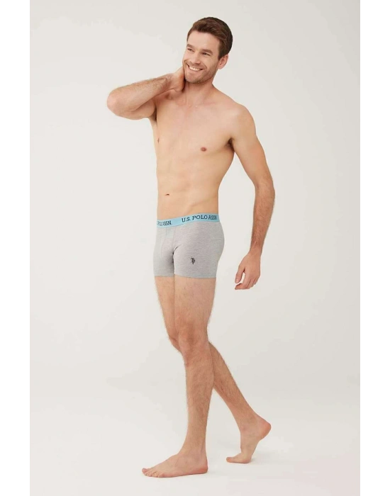 Erkek, Lisanslı, Uspa, Turkuaz-Lacivert Melanj, 3lü Boxer