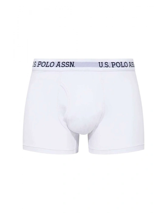 Erkek Beyaz Tekli Cepli Boxer 80451