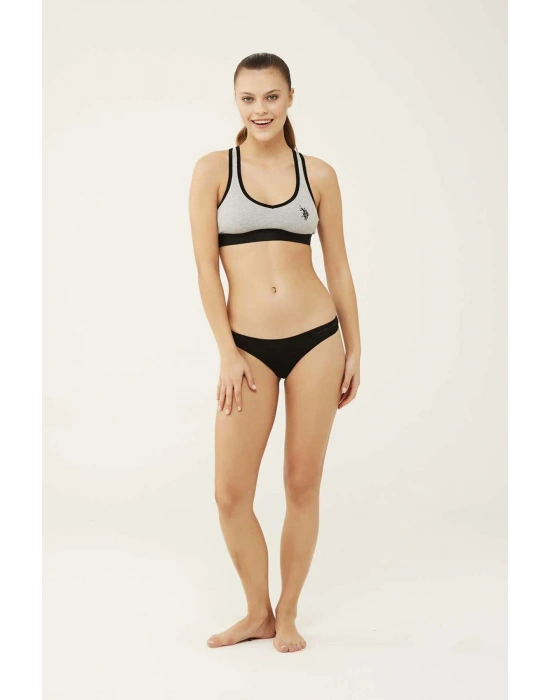 Kadın Siyah - Beyaz - Ten - Beyaz - Ten 5 Li Brazilian Slip