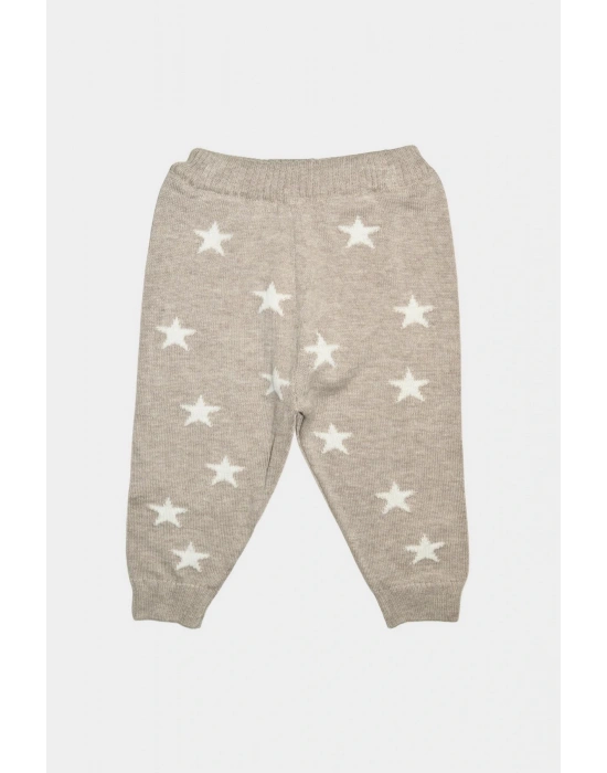 Yıldızlı Triko Bebek & Çocuk 3Lü Alt-Üst Takım