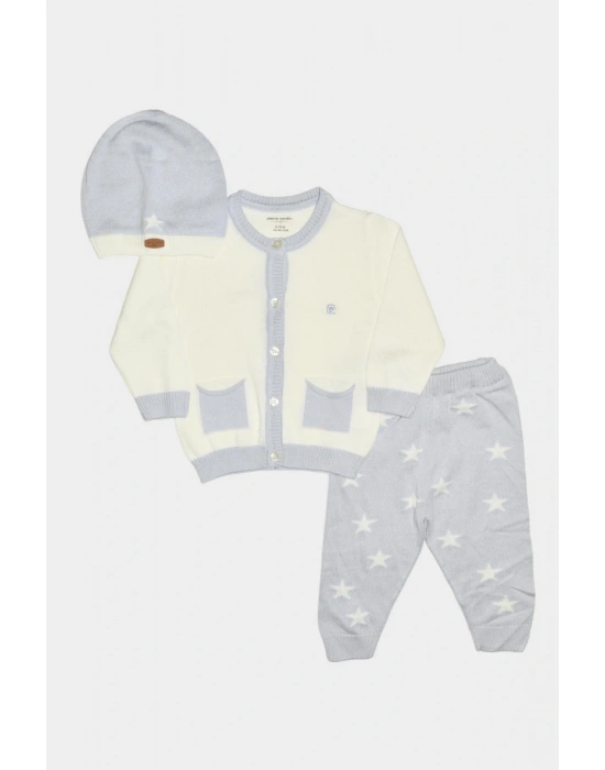 Yıldızlı Triko Bebek & Çocuk 3Lü Alt-Üst Takım 303955