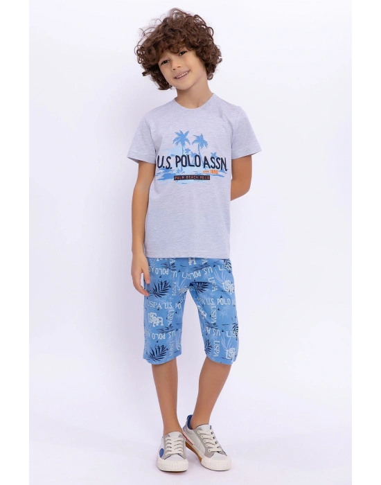 U.s. Polo Assn Palm Beach Polo Karmelanj Erkek Çocuk Kapri Takım