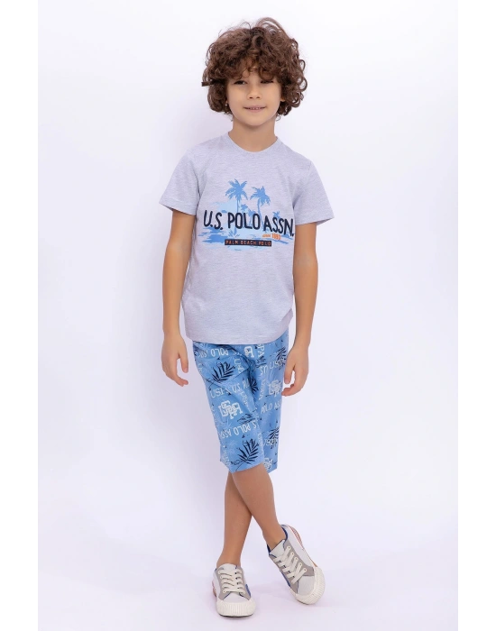 U.s. Polo Assn Palm Beach Polo Karmelanj Erkek Çocuk Kapri Takım