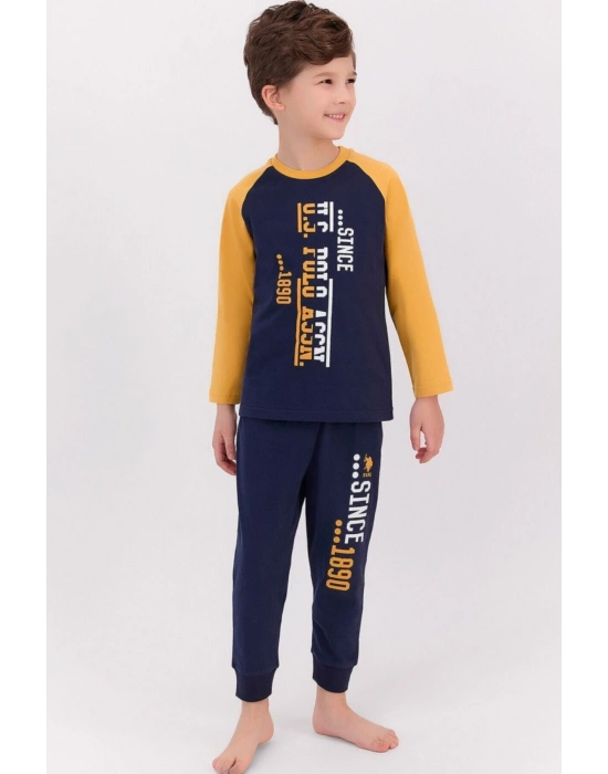 Lacivert Hardal Erkek Çocuk Pijama Takımı