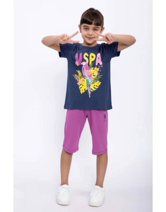 Us1054 U.s. Polo Kız Çocuk Kapri Takım Us1054-g