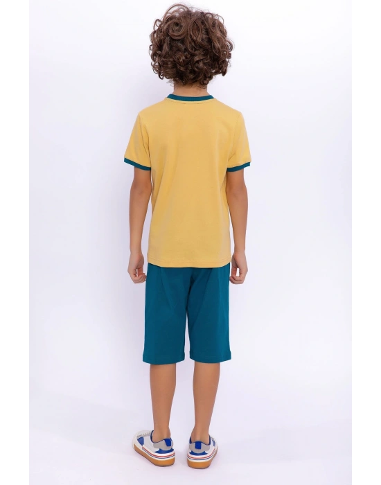 U.s. Polo Assn Zencefil Erkek Çocuk Bisiklet Yaka Kapri Takım