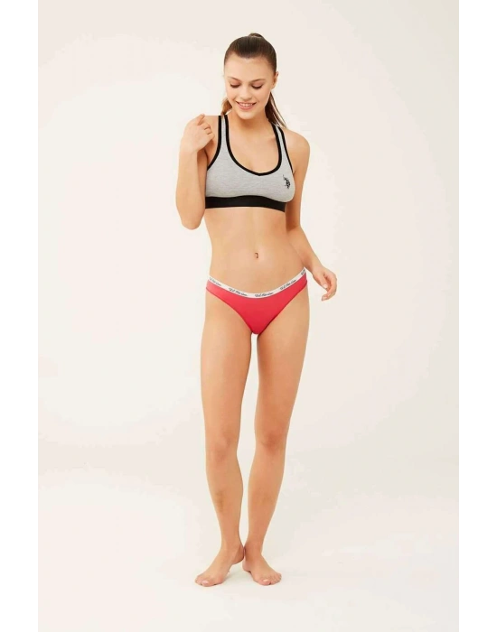 Kadın Mercan - Neon Yeşil - Turkuaz 3 Lü Brazilian Slip 66275