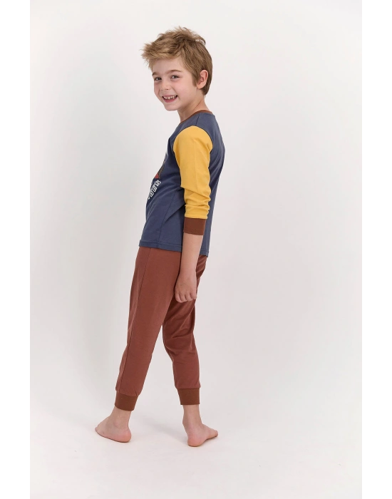 Rolypoly Arizona Koyu Indigo Erkek Çocuk Pijama Takımı