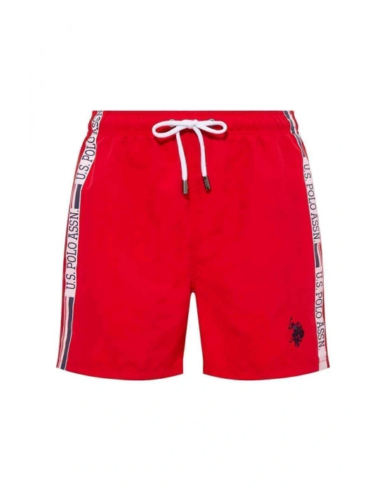 Erkek Kırmızı Orta Boy Deniz Şortu 22001