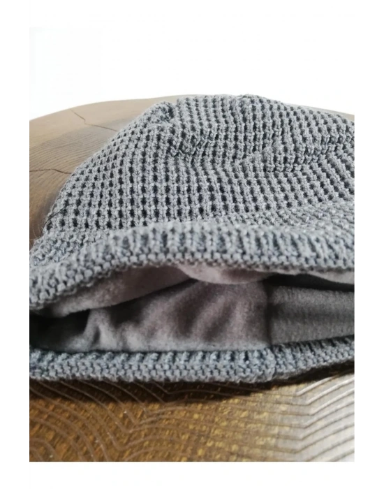 Erkek Içi Polar Klasik Bere Karışık Ürün Tekli