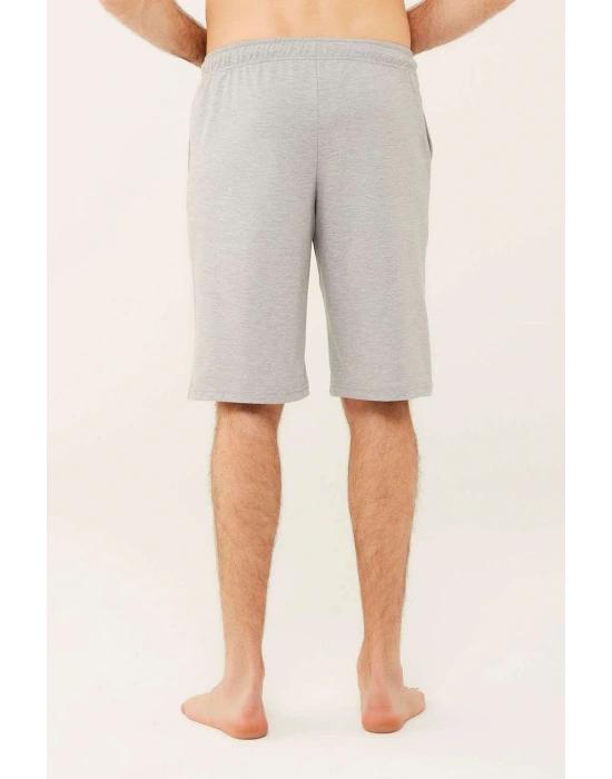 Baskılı Ip Bağlamalı, Likralı Cepli Erkek Şort 18474