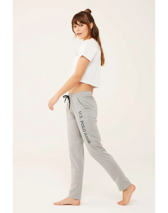 Kadın Gri Melanj Pijama Altı 16601