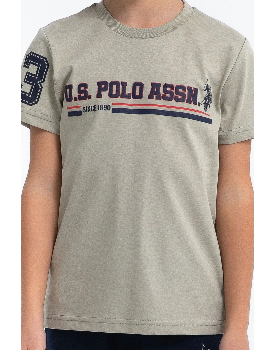 U.s. Polo Assn Classic Açık Haki Erkek Çocuk Bermuda Takım