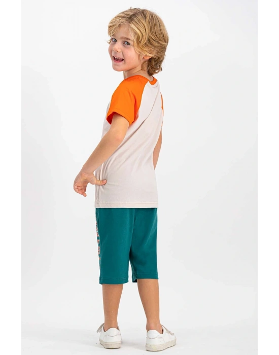 U.s. Polo Assn Lisanslı Taş Bisiklet Yaka Erkek Çocuk Kapri Takım