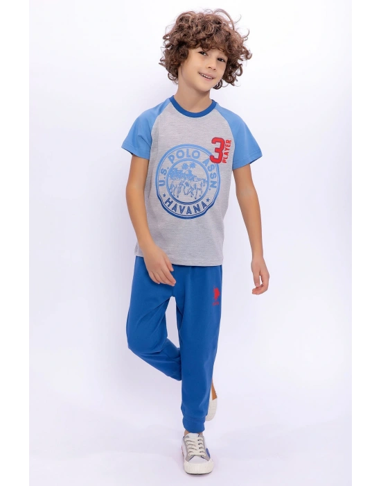 U.s. Polo Assn Havana Grimelanj Erkek Çocuk Pijama Takımı