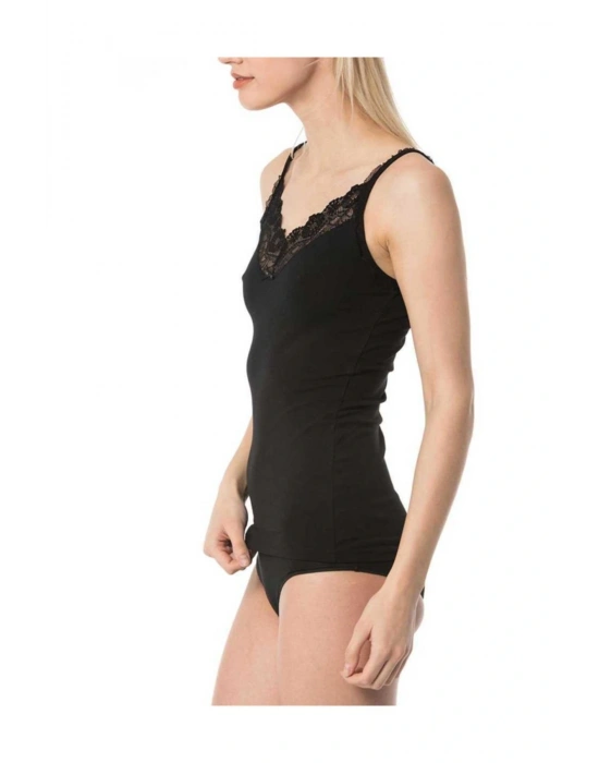 Kadın Atlet Modal Süprem Siyah L