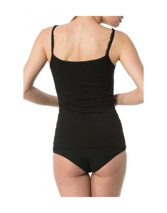 Kadın Atlet Modal Süprem Siyah L