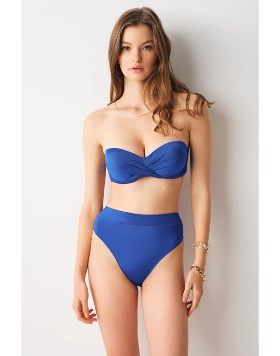 Angela High Leg Bikini Tek Alt Saks 239203