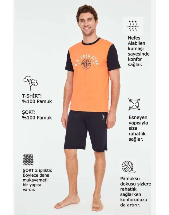 U.S POLO 18673 YARIM KOL KAPRİ TAKIM