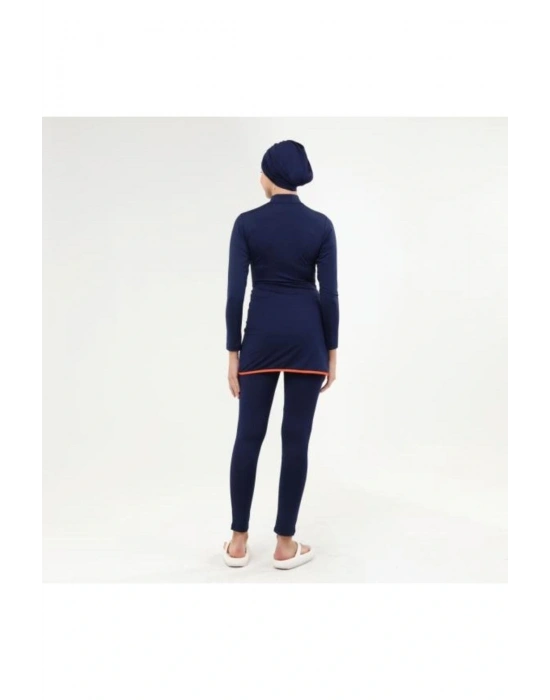 Kruvaze Etekli Tesettür Mayo