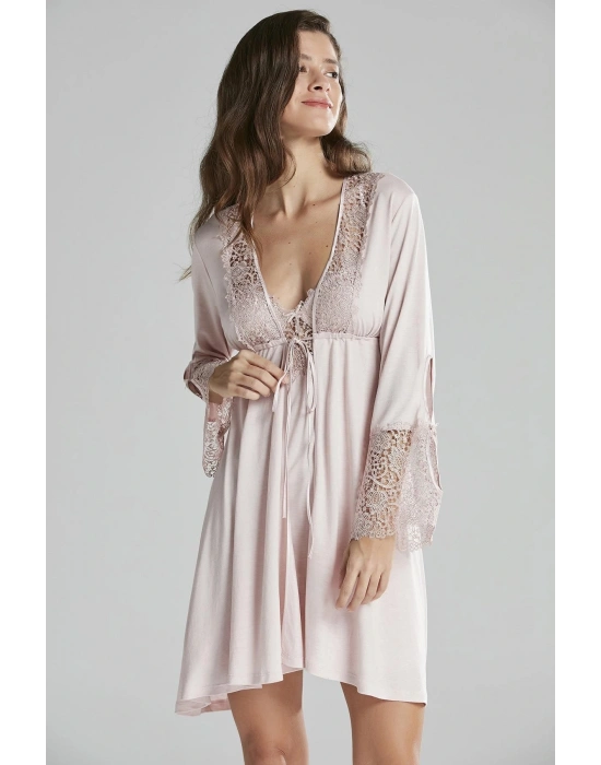 Penye Altılı Gelin Çeyiz Seti - 5625 Pudra