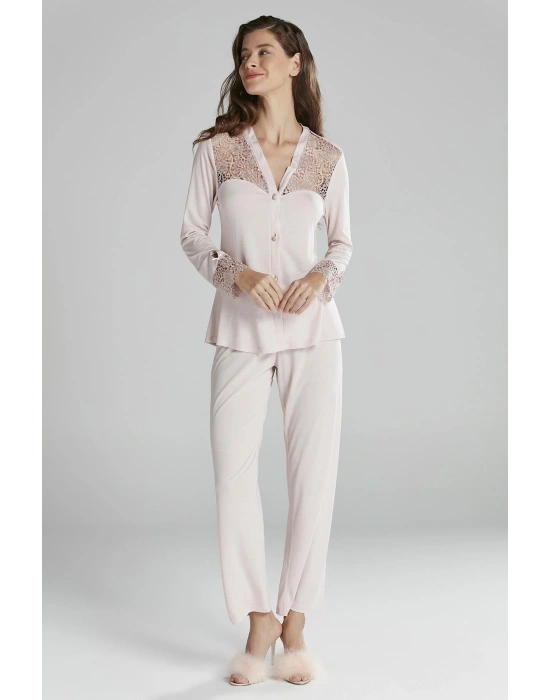 Penye Altılı Gelin Çeyiz Seti - 5625 Pudra