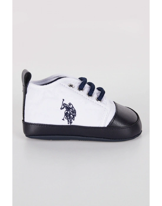 Erkek Bebek Beyaz Bebek Ayakkabı