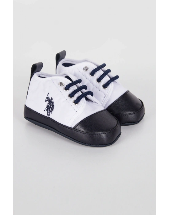 Erkek Bebek Beyaz Bebek Ayakkabı