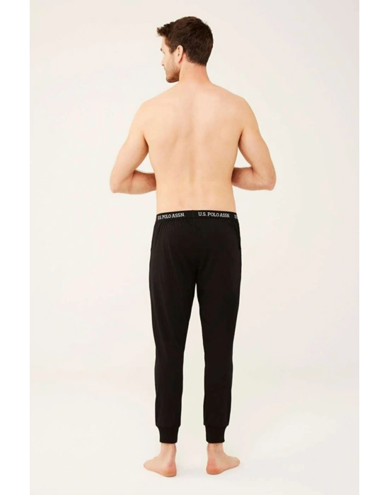 U.s Polo Assn. 18470 Erkek Tek Alt Eşofman-Siyah
