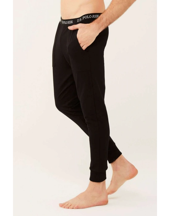U.S. Polo Assn. Erkek Siyah Iki Iplik Pijama Altı 18472