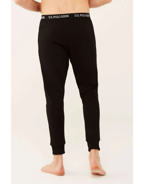 U.S. Polo Assn. Erkek Siyah Iki Iplik Pijama Altı 18472