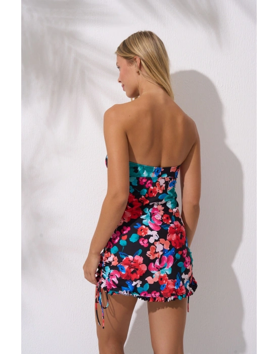 Soft Straplez Elbise Mayo