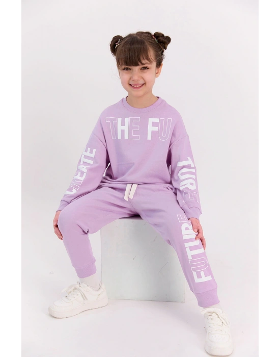 Rolypoly The Future Açık Lila Kız Çocuk Eşofman Takımı